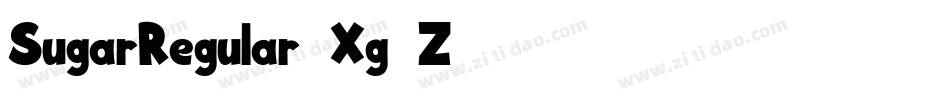 SugarRegular-Xg9Z字体转换