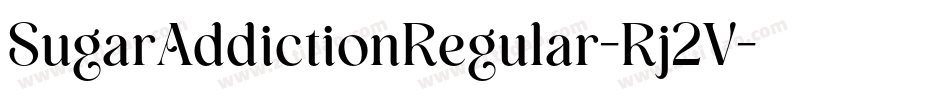 SugarAddictionRegular-Rj2V字体转换