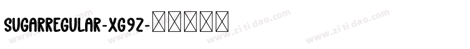 SugarRegular-Xg9Z字体转换
