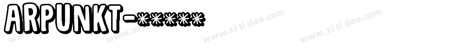 ARPUNKT字体转换