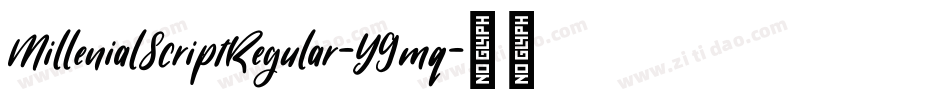 MillenialScriptRegular-Y9mq字体转换