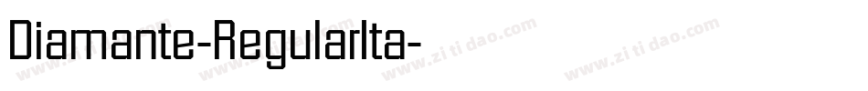 Diamante-RegularIta字体转换