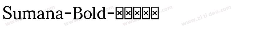 Sumana-Bold字体转换