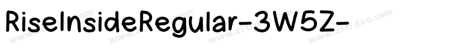 RiseInsideRegular-3W5Z字体转换