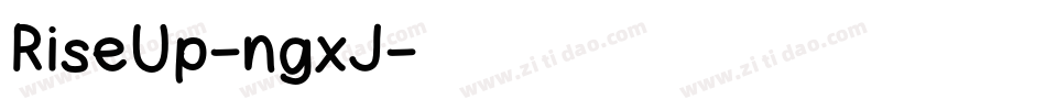 RiseUp-ngxJ字体转换