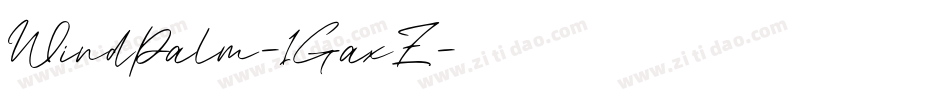 WindPalm-1GaxZ字体转换