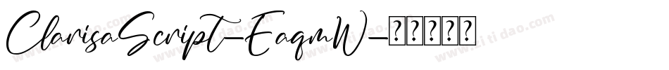 ClarisaScript-EaqmW字体转换