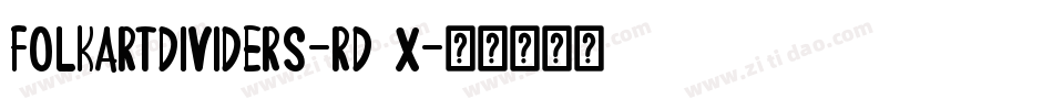 FolkArtDividers-rd9x字体转换