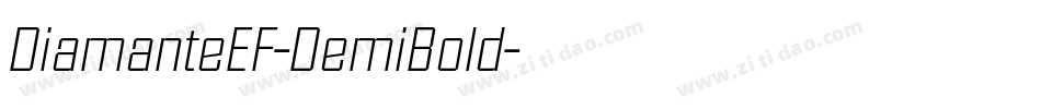 DiamanteEF-DemiBold字体转换