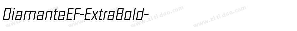 DiamanteEF-ExtraBold字体转换