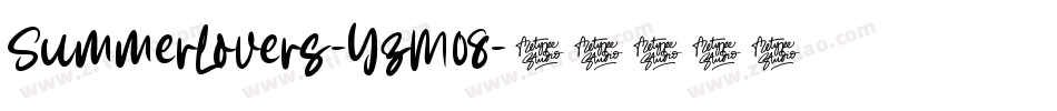 SummerLovers-YzM08字体转换