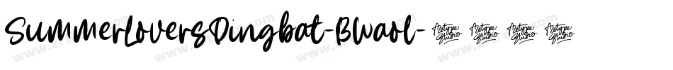 SummerLoversDingbat-BWaol字体转换