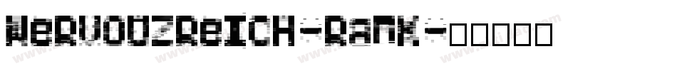 NervouzReich-Rank字体转换