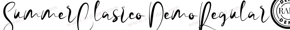 SummerClasicoDemoRegular-Yxlv字体转换 SummerClasicoDemoRegular-Yxlv字体转换