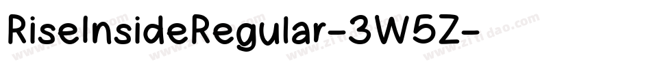 RiseInsideRegular-3W5Z字体转换