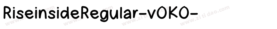 RiseinsideRegular-vOKO字体转换