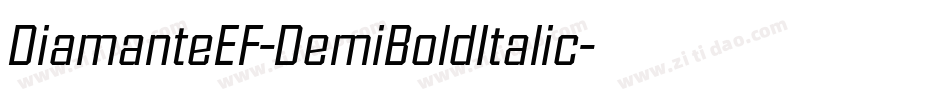 DiamanteEF-DemiBoldItalic字体转换