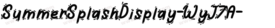 SummerSplashDisplay-WyJ7A字体转换