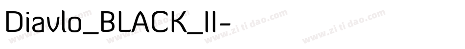 Diavlo_BLACK_II字体转换