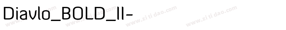 Diavlo_BOLD_II字体转换