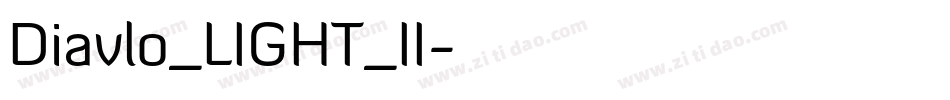 Diavlo_LIGHT_II字体转换