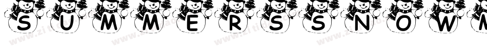 SummersSnowman-PZGB字体转换