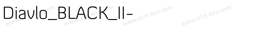 Diavlo_BLACK_II字体转换