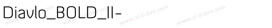 Diavlo_BOLD_II字体转换