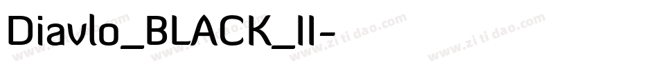 Diavlo_BLACK_II字体转换