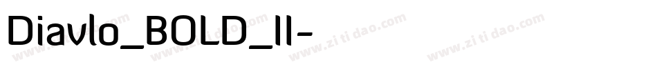 Diavlo_BOLD_II字体转换