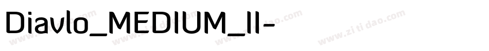 Diavlo_MEDIUM_II字体转换