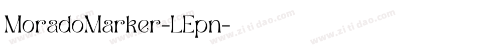 MoradoMarker-LEpn字体转换