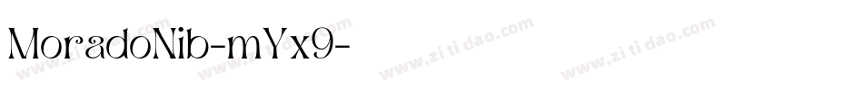 MoradoNib-mYx9字体转换