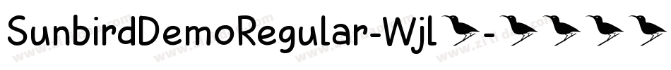 SunbirdDemoRegular-Wjl4字体转换