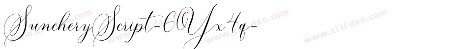 SuncheryScript-6Yx4q字体转换