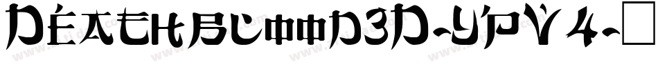 Deathblood3D-YpV4字体转换