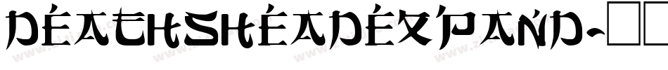 deathsheadexpand字体转换