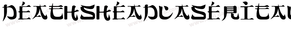 deathsheadlaserital字体转换