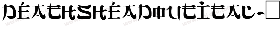 deathsheadoutital字体转换