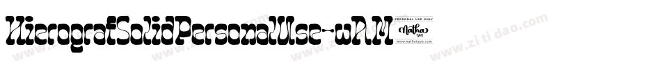 HierografSolidPersonalUse-wAM2字体转换