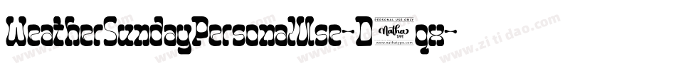 WeatherSundayPersonalUse-D5qx字体转换