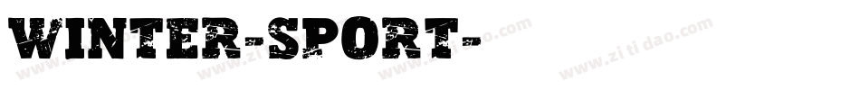 Winter-Sport字体转换