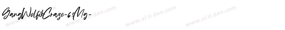 GangWolfikCraze-65Mg字体转换