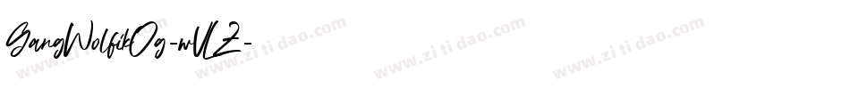 GangWolfikOg-wVLZ字体转换
