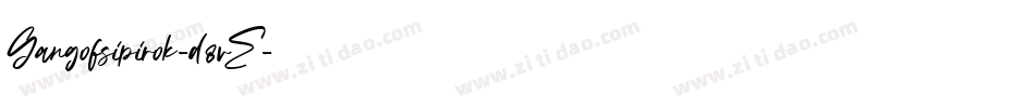 Gangofsipirok-d8vE字体转换