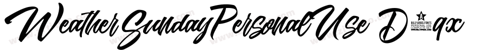 WeatherSundayPersonalUse-D5qx字体转换