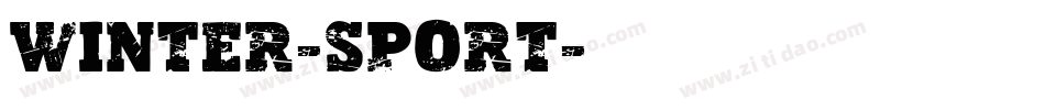 Winter-Sport字体转换