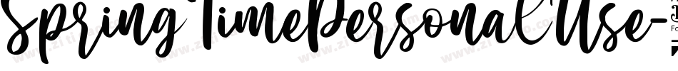 SpringTimePersonalUse-5R4a字体转换