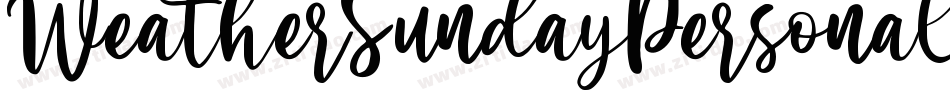 WeatherSundayPersonalUse-D5qx字体转换