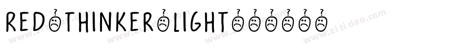 Red-Thinker-Light字体转换
